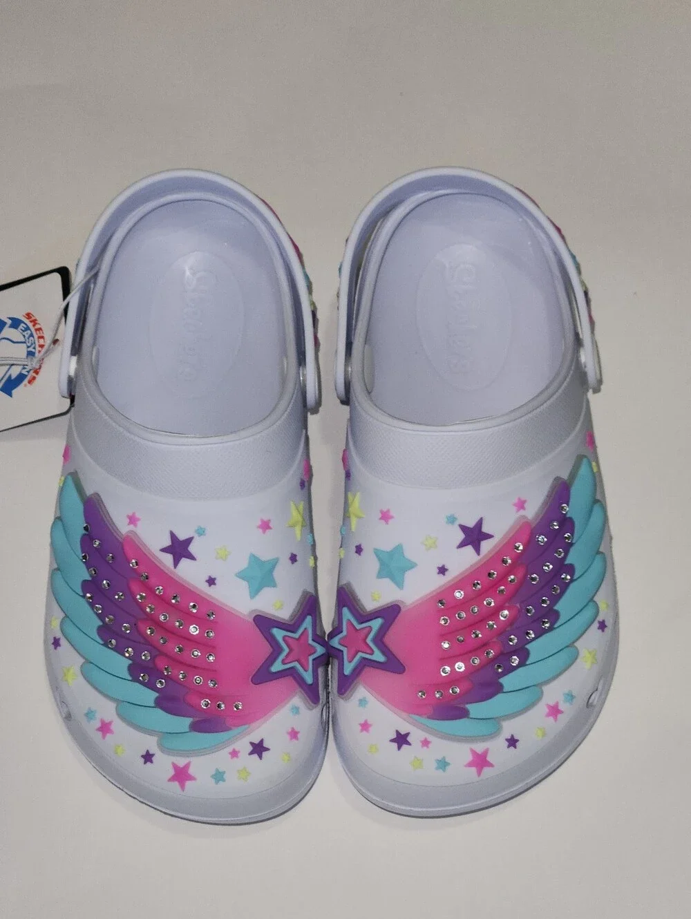 Skechers Foamies Wing Star Light Up Shoes NWT
